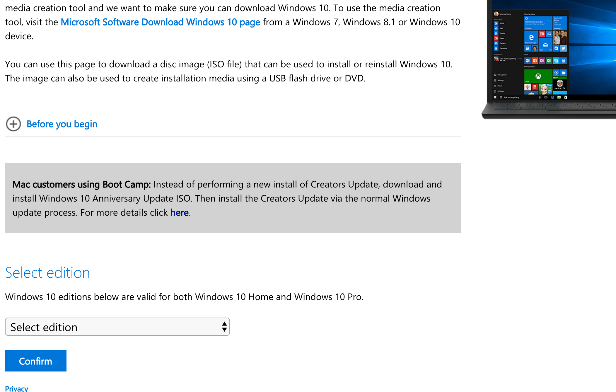 windows 10 media creation tool download for mac